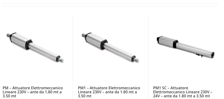prodotti automazione cancelli